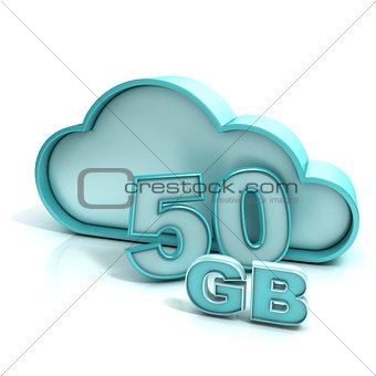 Cloud computing and database. 50 GB capacity