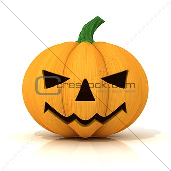 Scary Jack O Lantern. Halloween pumpkin