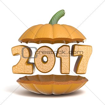Halloween pumpkin 2017 3D