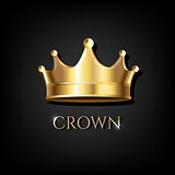 Crown With Black Background
