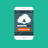 Cloud computing app - download progress bar