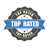 Top Rated badge - award sticker