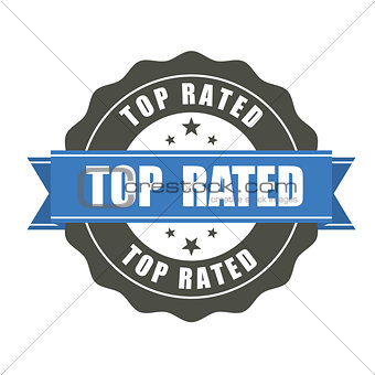 Top Rated badge - award sticker
