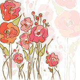 eps10 background with vibrant poppies
