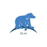Polar bear logo concept vector.