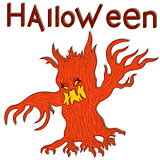 Halloween aggressive twisted tree