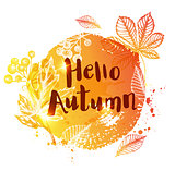Abstract orange autumn background