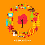 Hello Autumn Greeting Card