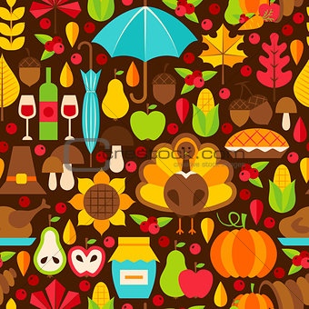 Thanksgiving Holiday Seamless Pattern