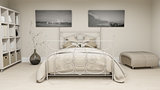 3D luxury bedroom interior