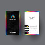 Colourful business card design 
