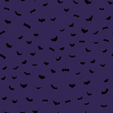vector black flying bats silhouettes seamless pattern