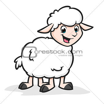 Cartoon Funny Sheep