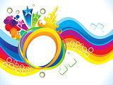 abstract artistic colorful rainbow background