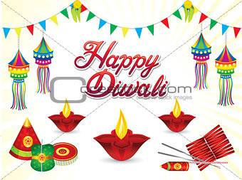 abstract artistic creative diwali background