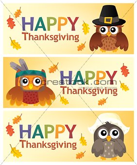 Happy Thanksgiving banners 2