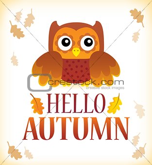 Hello autumn theme image 1