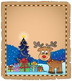 Christmas deer topic parchment 2