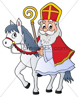 Sinterklaas on horse theme image 1