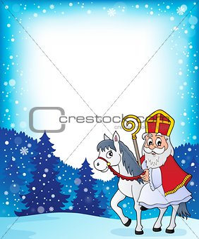 Sinterklaas on horse theme image 4