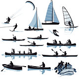 Water sports  illustration