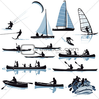 Water sports  illustration