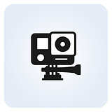 Simple action camera icon