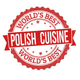 Polish cuisine grunge rubber stamp