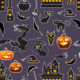 Halloween  seamless pattern.