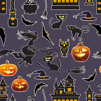 Halloween  seamless pattern.
