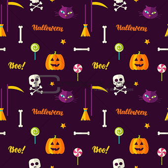 Halloween Print Seamless Pattern