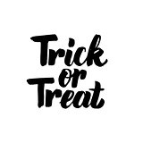 Trick or Treat isolated Lettering