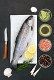 Rainbow Trout on Crushed Ice