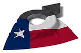 mars symbol and flag of chile - 3d rendering