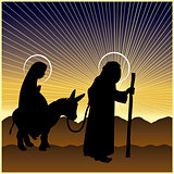 Christmas Nativity Mary and Joseph