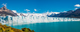 Panorama of glacier Perito Moreno in Patagonia