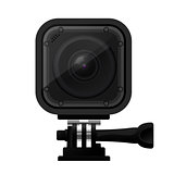 Modern compact action camera - extreme sport cam icon