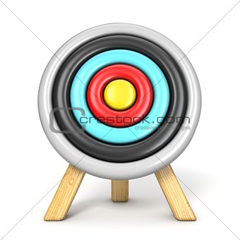 Archery target front view 3D