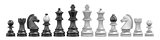 All chess pieces 3D