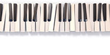 Unordered abstract piano keyboard 3D