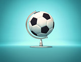 Football world - desk globe 