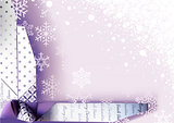 Christmas Background with Wrapping Decoration