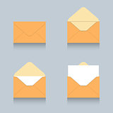 Envelope icon logo set