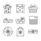 Collection of gift box icons