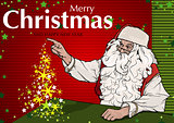 Santa Claus and Magic Christmas Tree