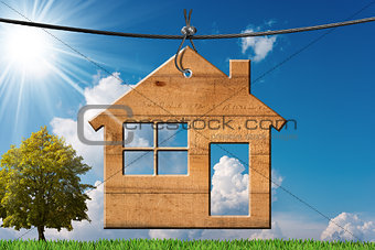 Concept of Ecological House - Wooden Model