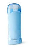 Blue deodorant container rotated