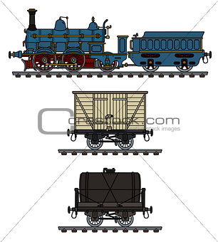 Historical steam train