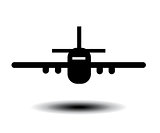 Airplane vector illustration