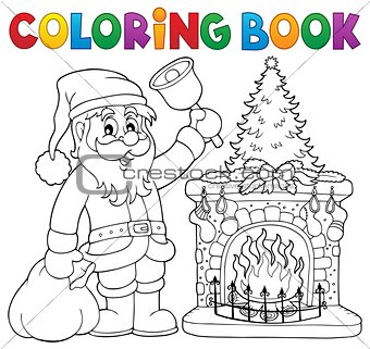 Coloring book Santa Claus thematics 1